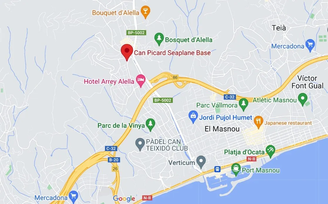 Location of the International Green Tech Foundation near Barcelona