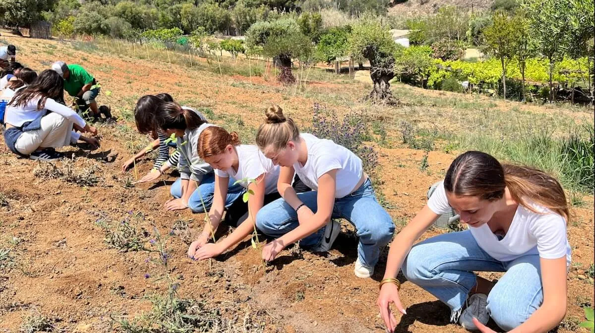 Students visiting the International Green Tech Foundation